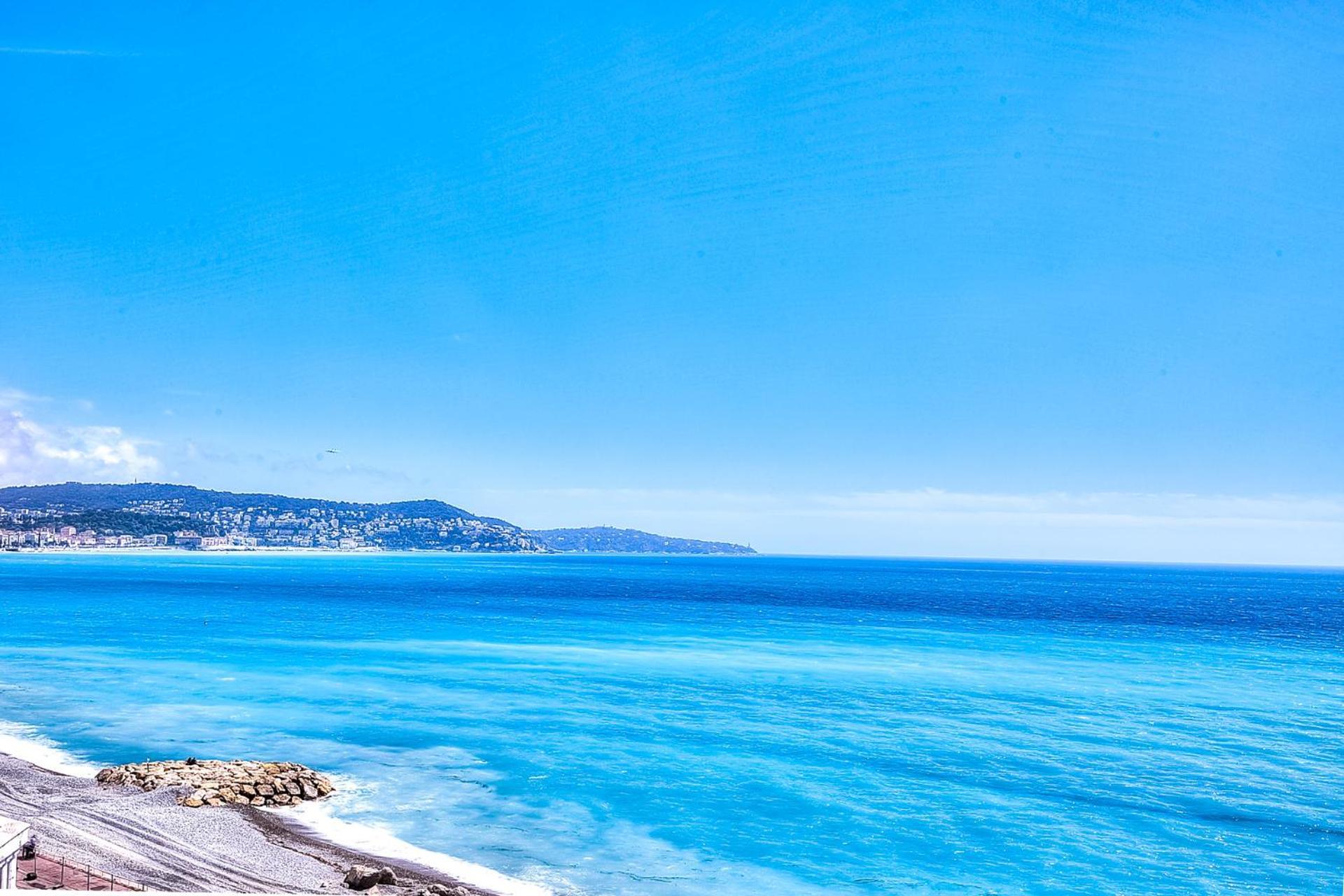 Le Florentina, Dernier Etage Avec Terrasse, Vue Sur La Baie Des Anges Daire Nice Dış mekan fotoğraf