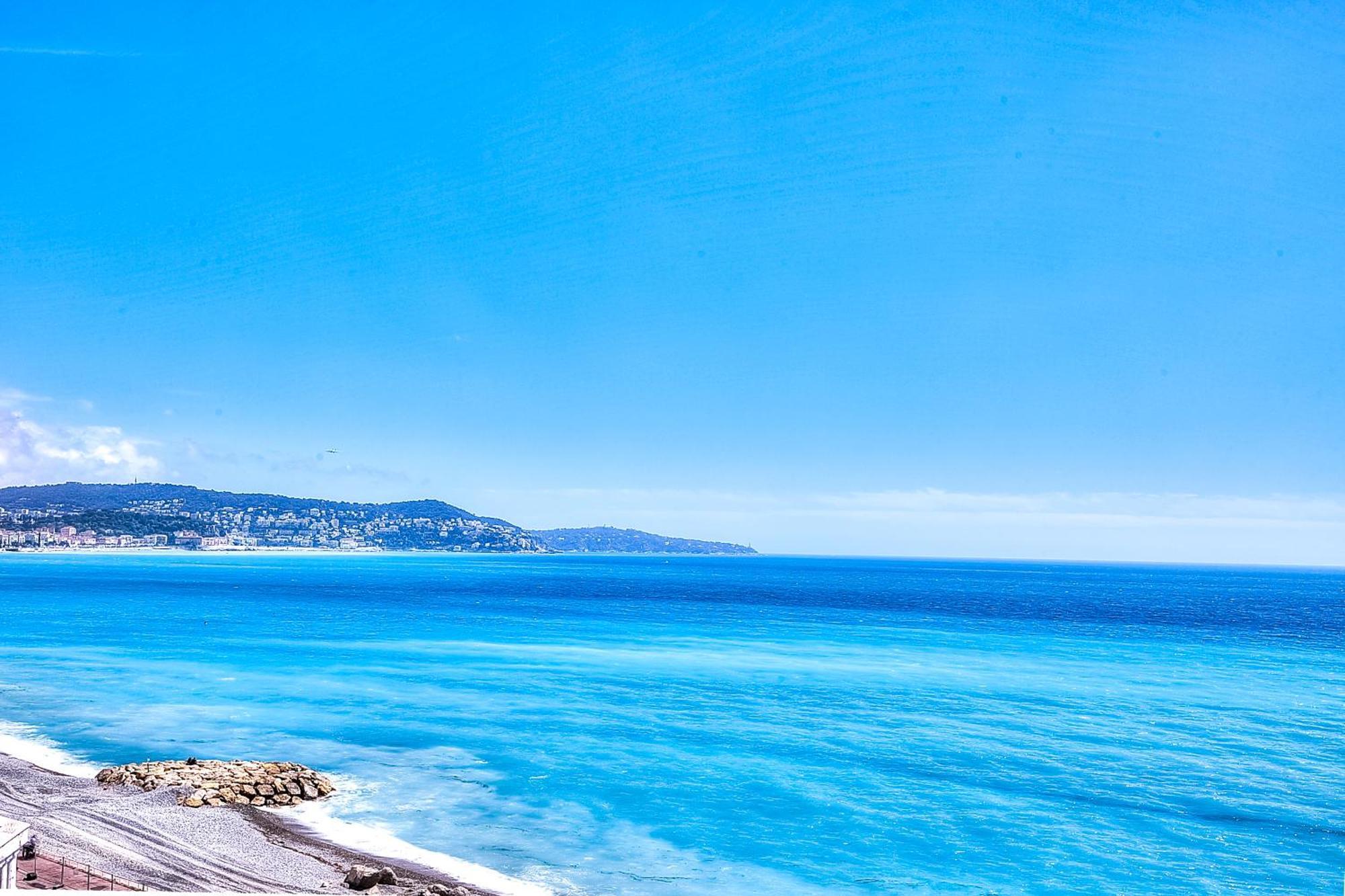 Le Florentina, Dernier Etage Avec Terrasse, Vue Sur La Baie Des Anges Daire Nice Dış mekan fotoğraf